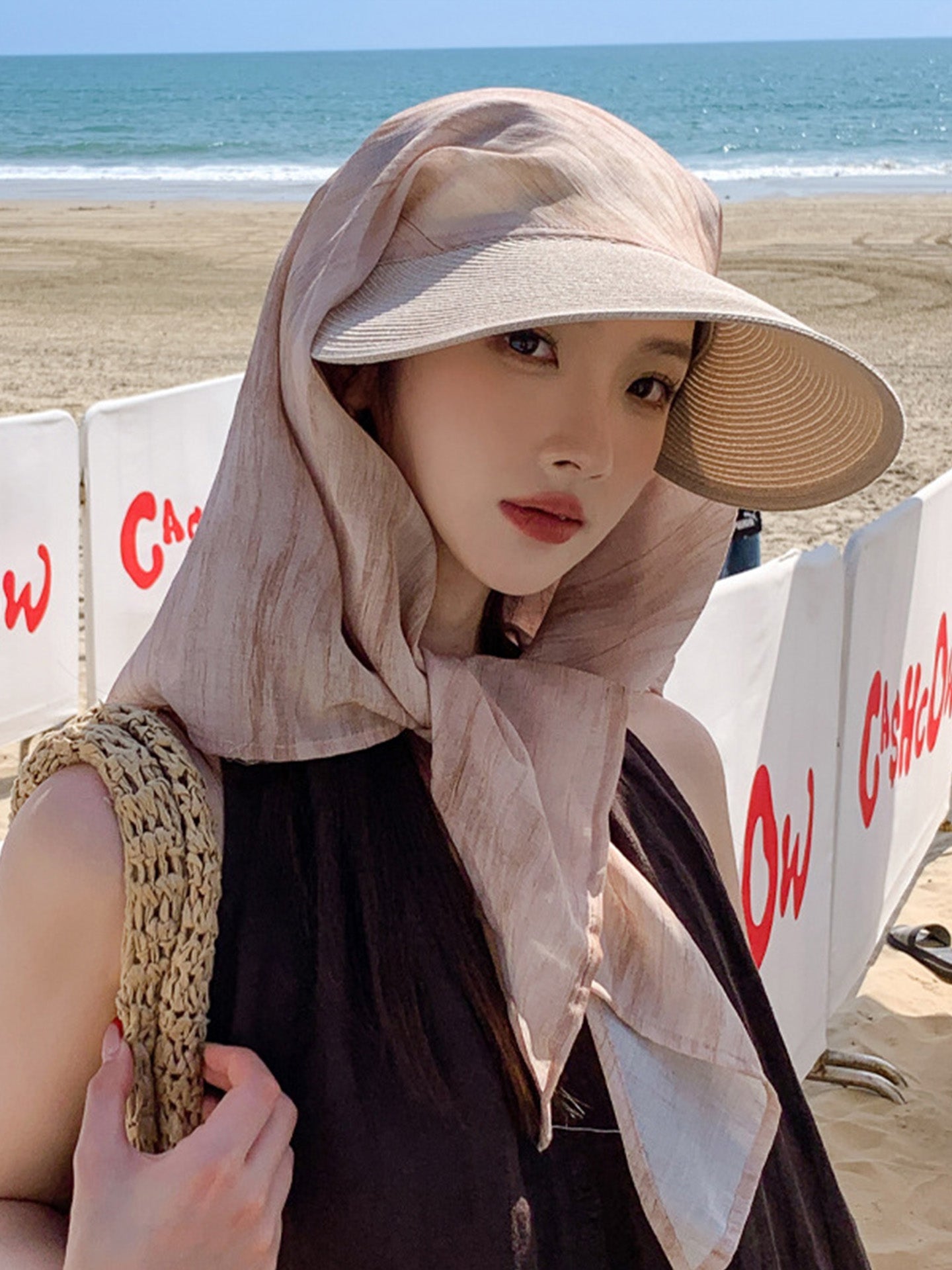 UPF 50+ Face Shield Hat with Neck Flap