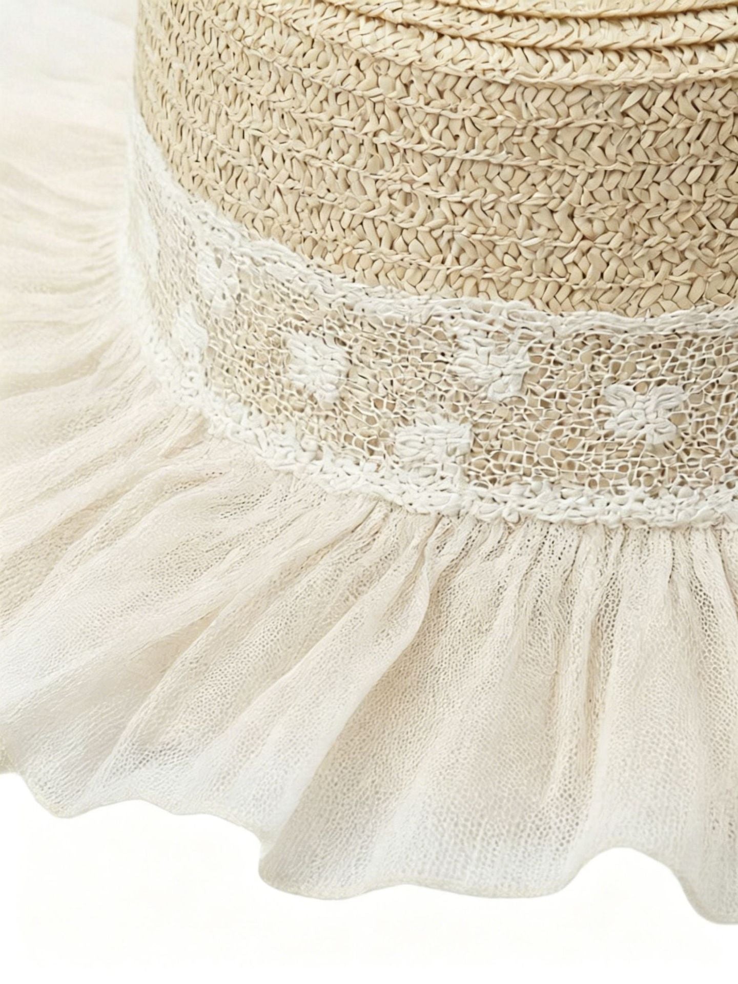 Lolita Lace Flat Top Hat for Tea Party & Costume