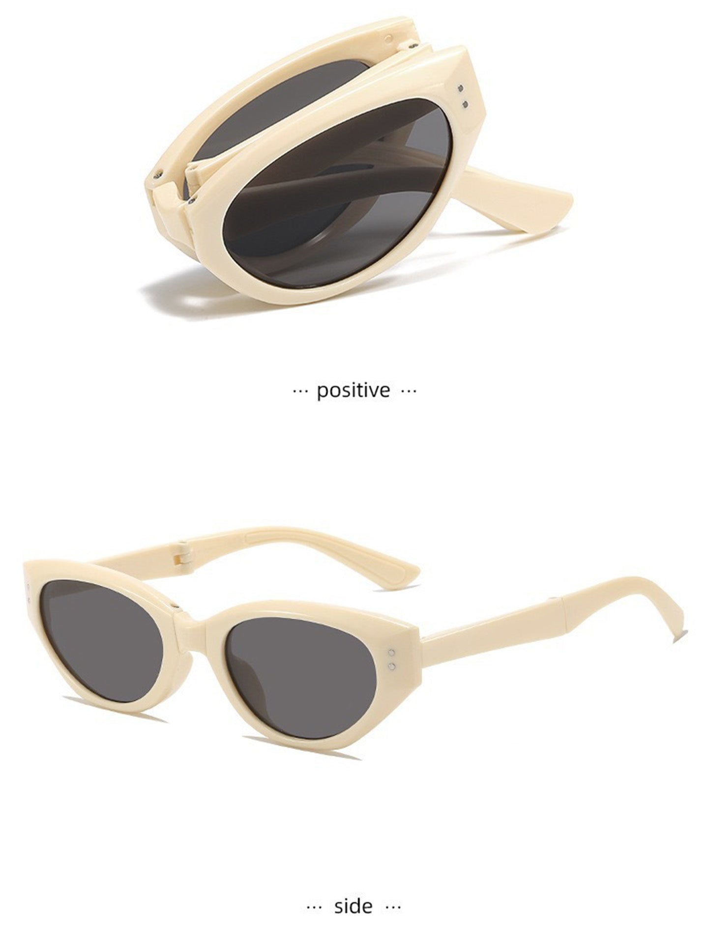 Vintage Foldable Cat Eye Sunglasses for Women & Girls