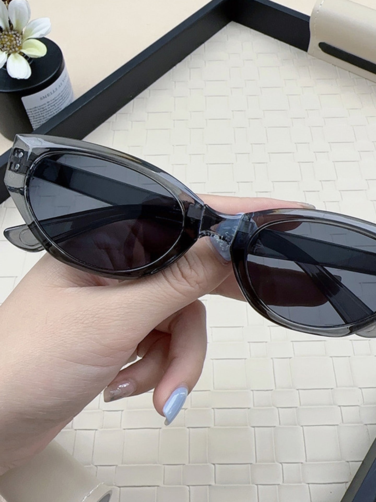 Vintage Foldable Cat Eye Sunglasses for Women & Girls