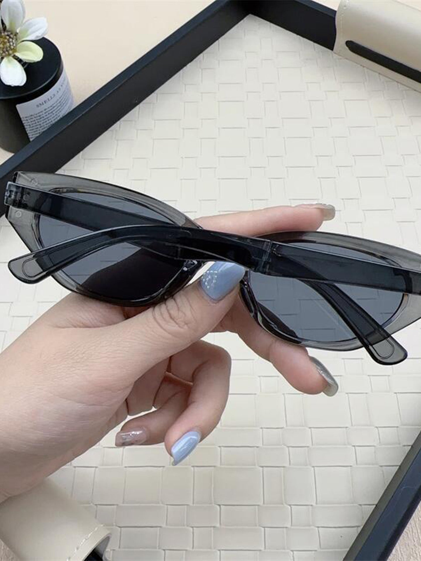 Vintage Foldable Cat Eye Sunglasses for Women & Girls