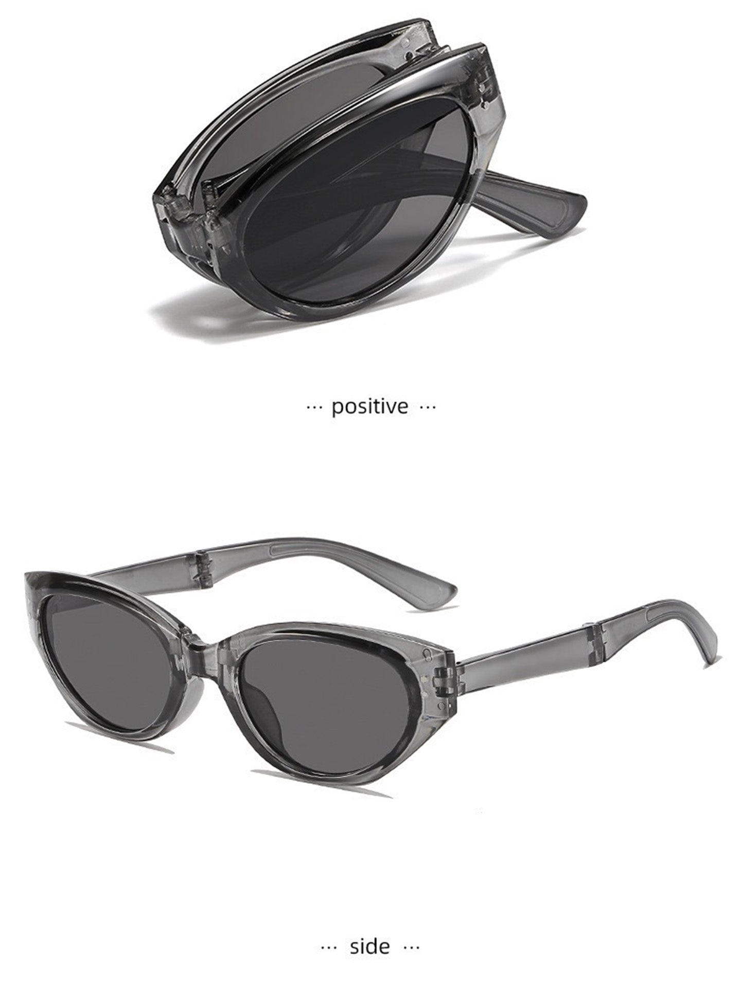 Vintage Foldable Cat Eye Sunglasses for Women & Girls