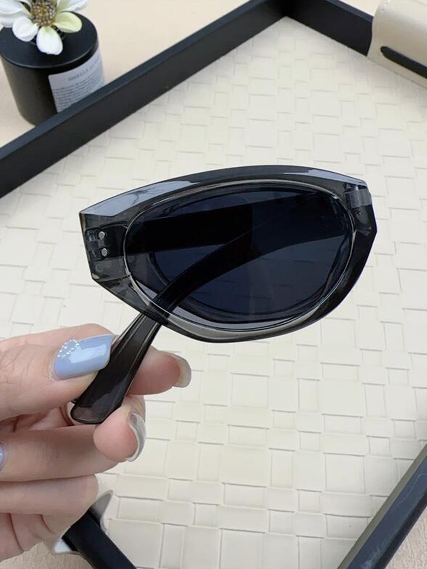Vintage Foldable Cat Eye Sunglasses for Women & Girls