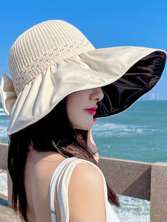 Women's UPF 50+ Sun Hat with Black Silver Coating