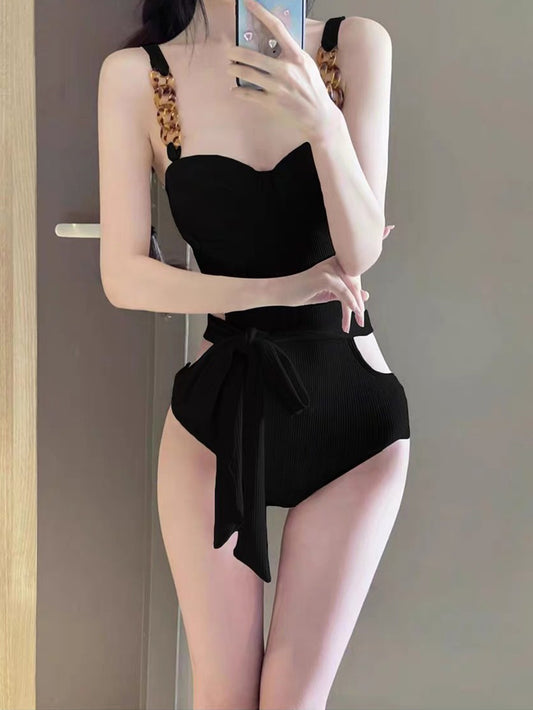 Small Bust Push Up One-Piece Swimsuit