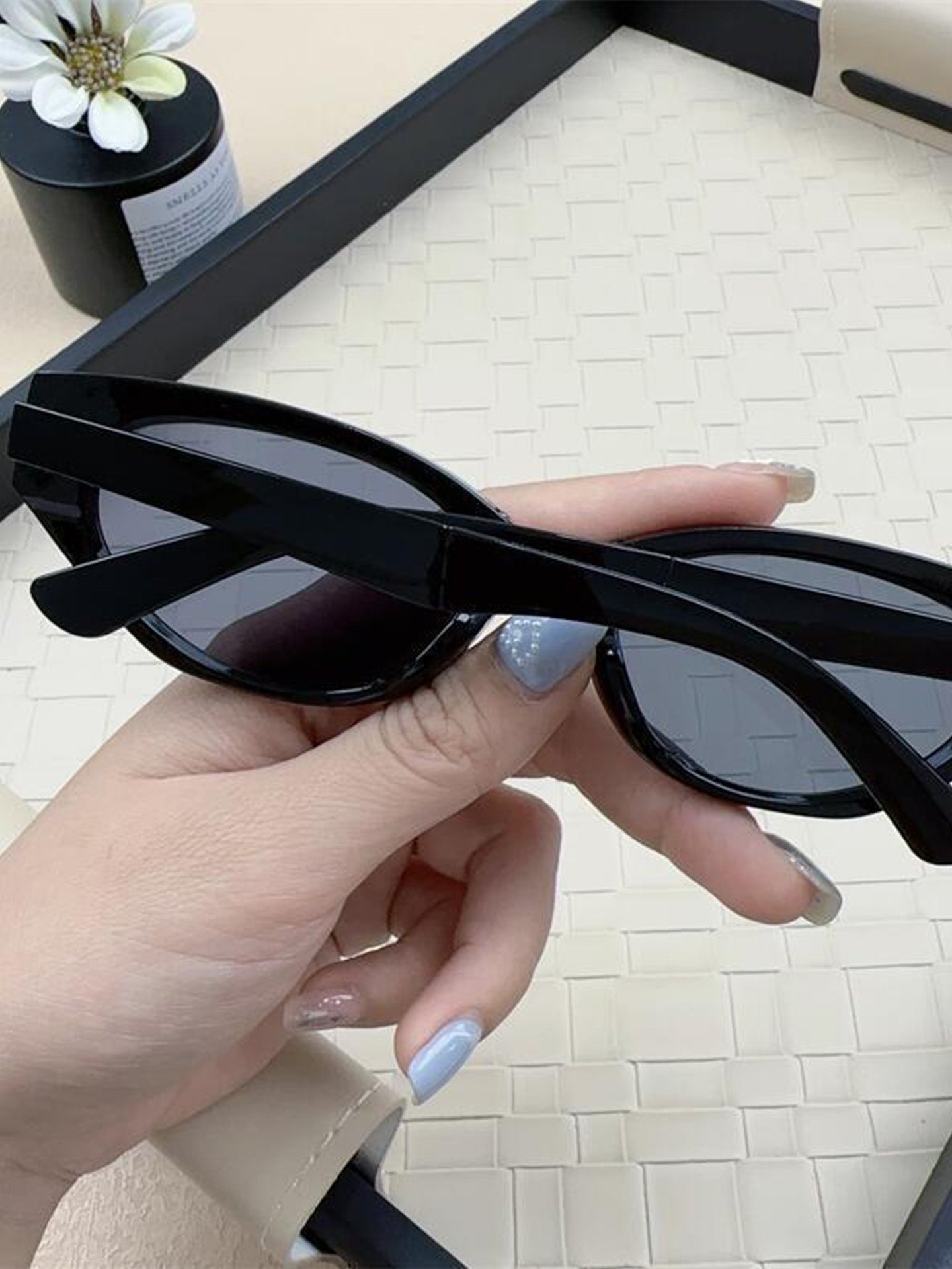 Vintage Foldable Cat Eye Sunglasses for Women & Girls