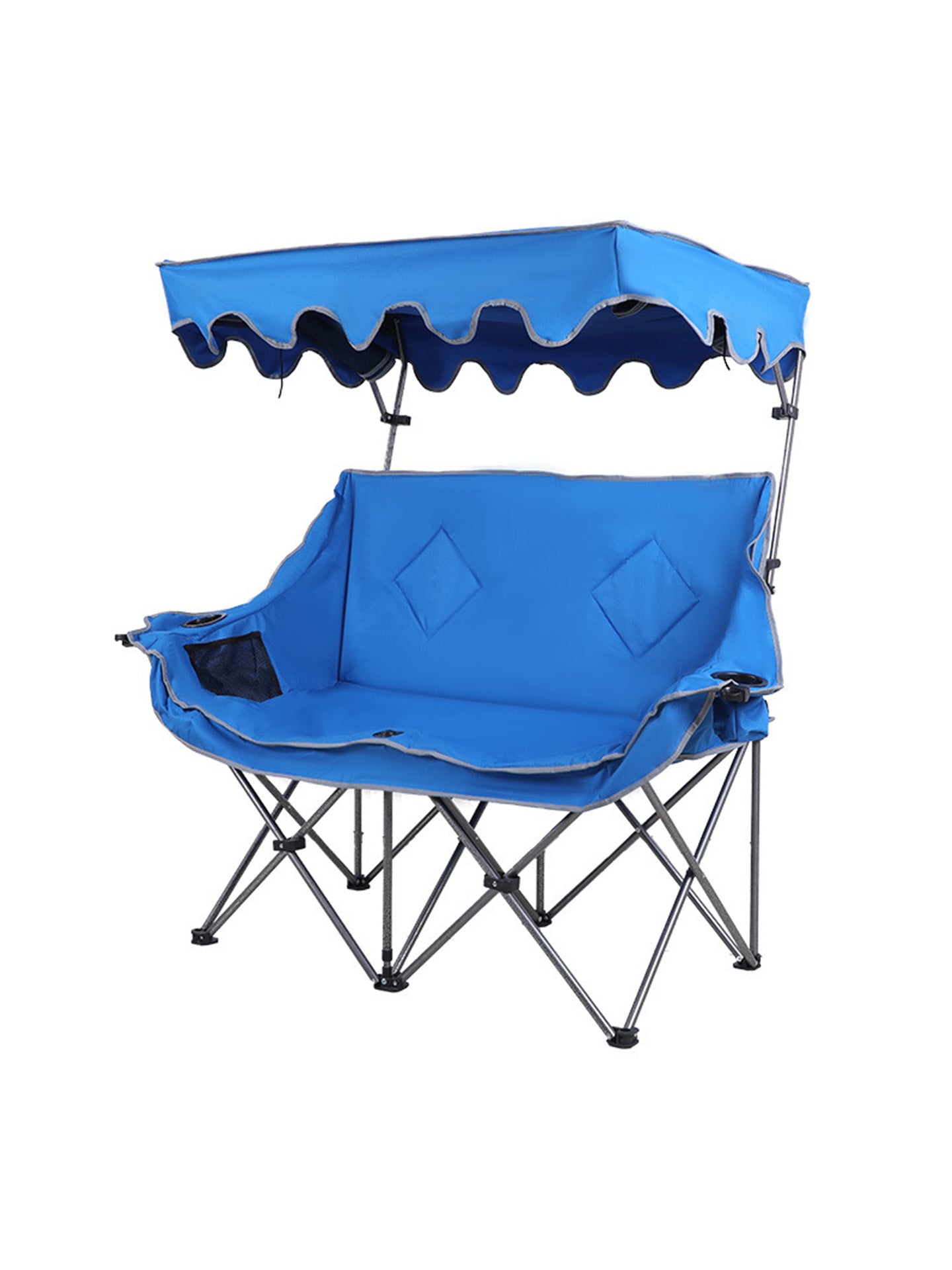 Double Camping Chair with Detachable Canopy