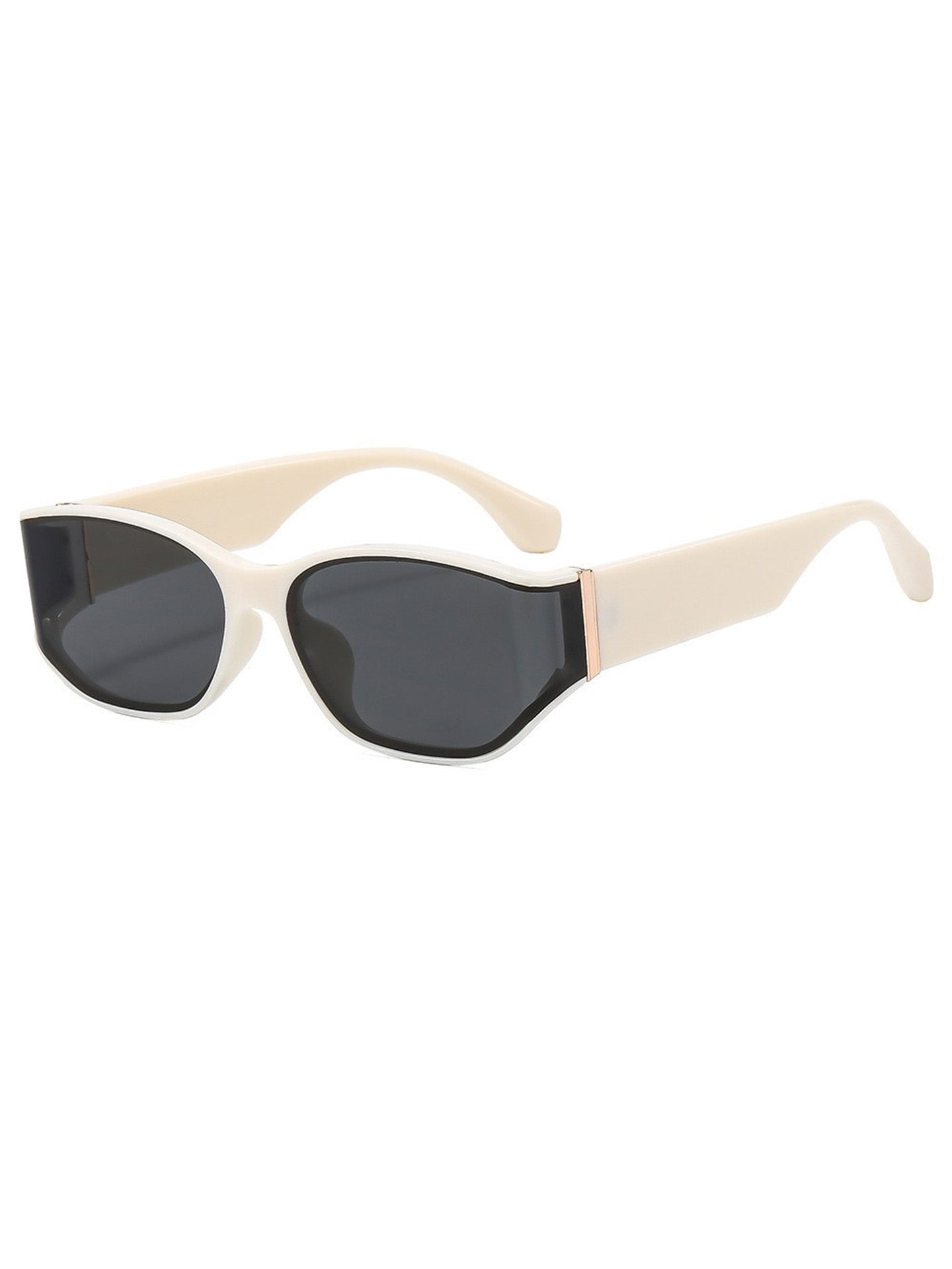 Curved Cat Eye Vintage Wavy Frame Sunglasses for Women