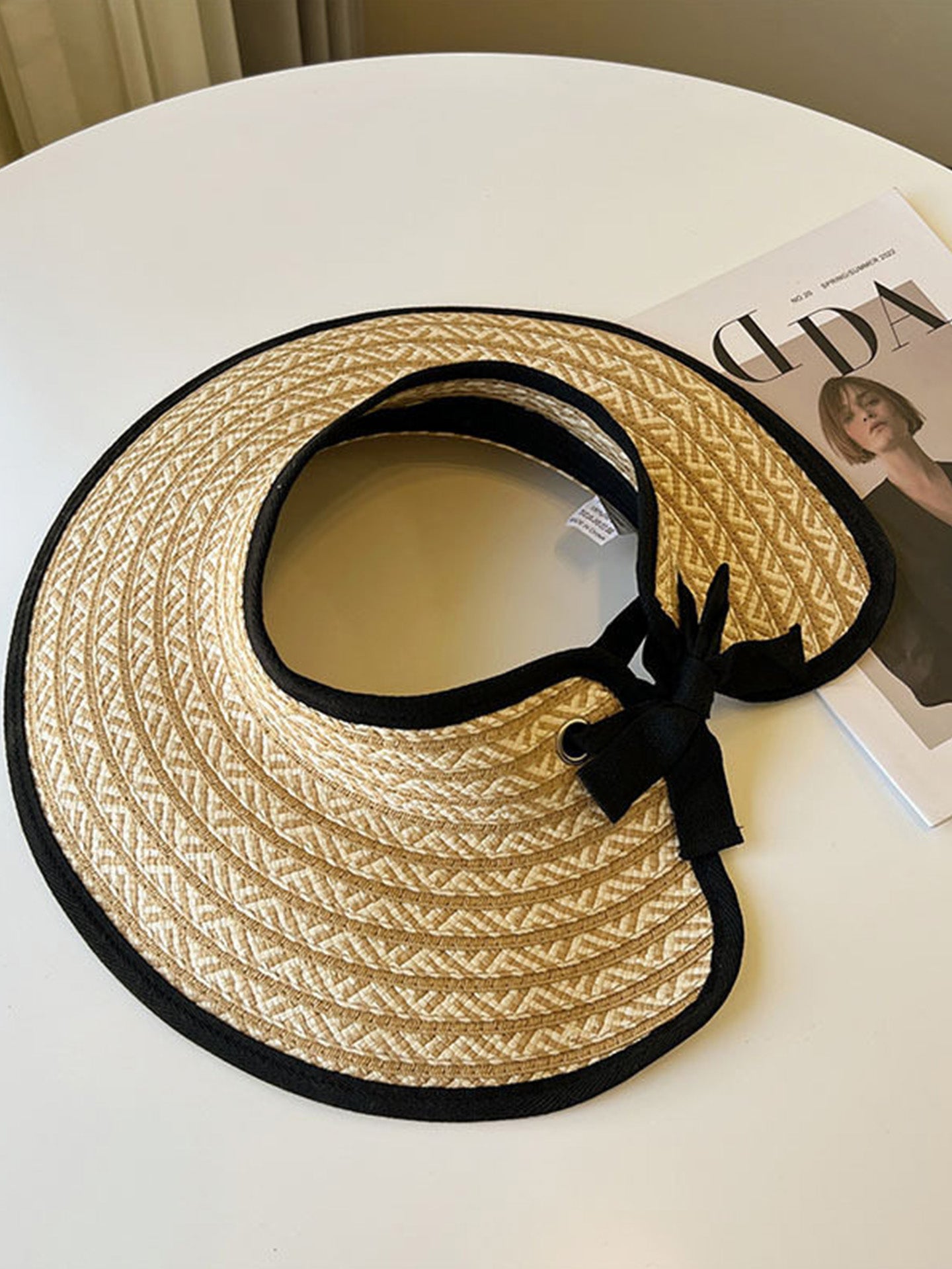 Women's Wide Brim Empty Top Sun Visor Hat
