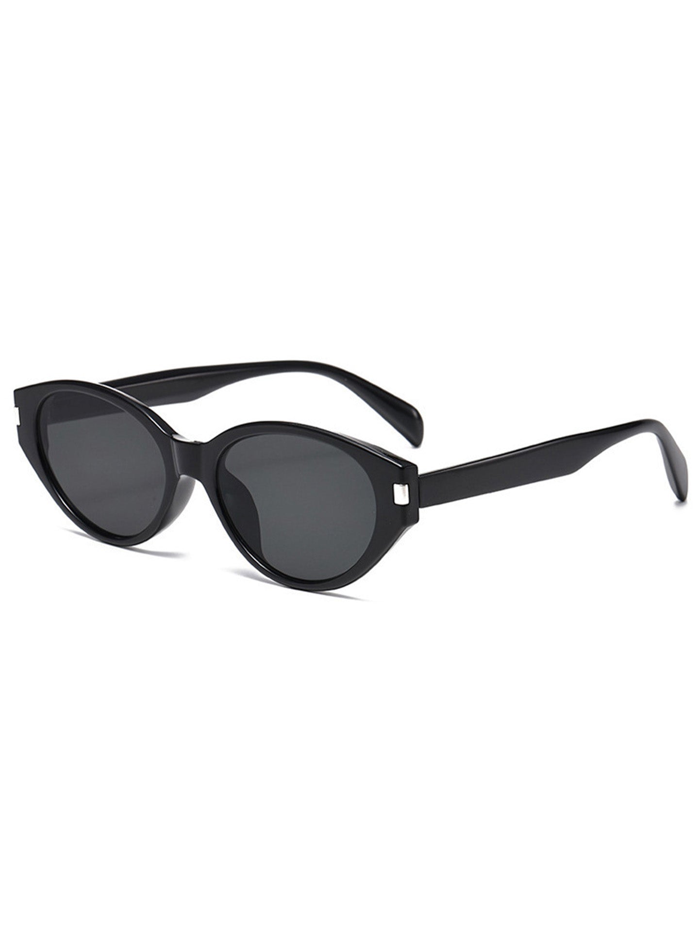 Retro Red Narrow Frame Sunglasses for Women