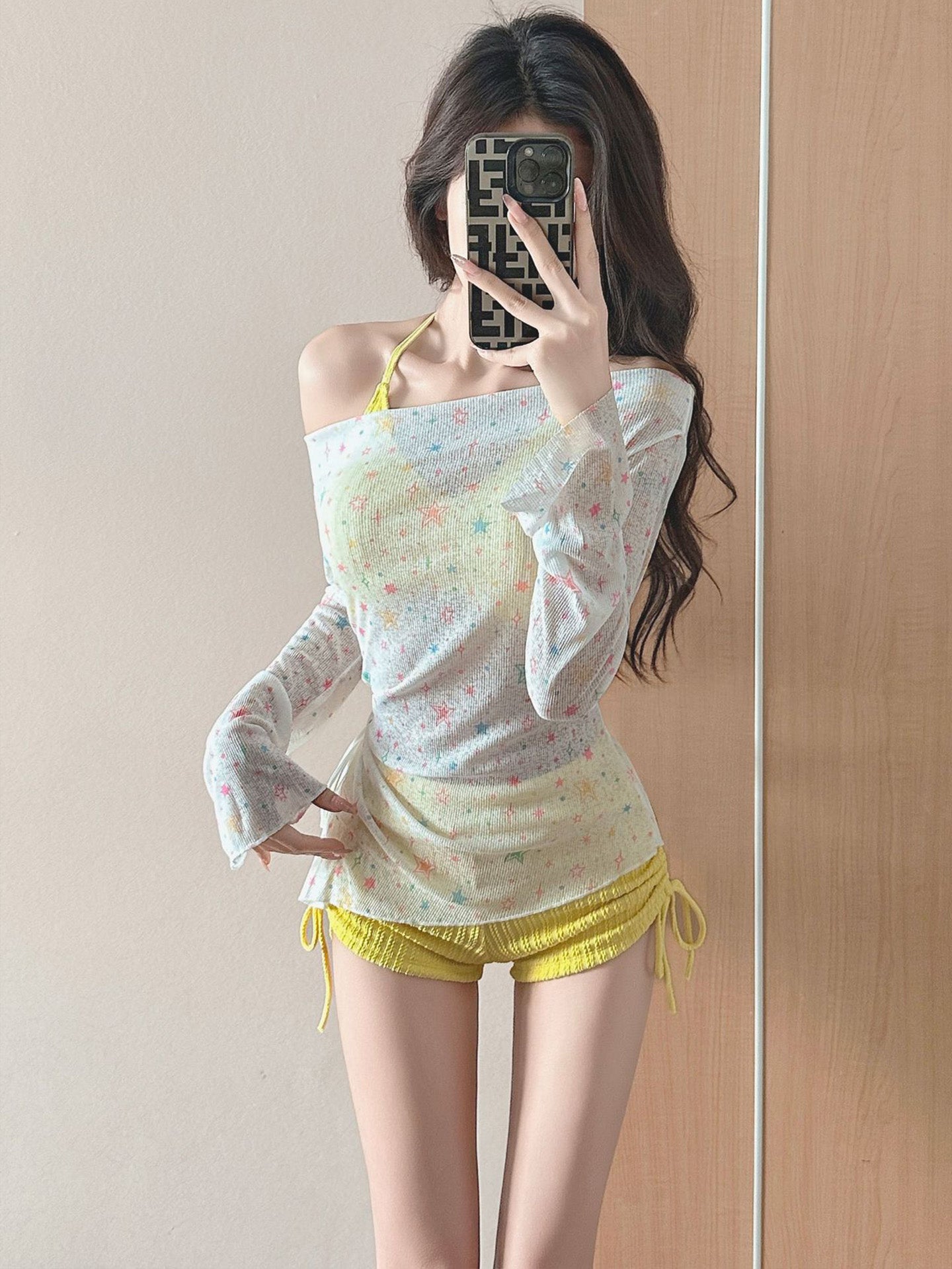 Women's Star Print Rash Guard 3-Piece Set