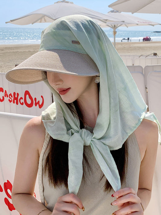 UPF 50+ Face Shield Hat with Neck Flap