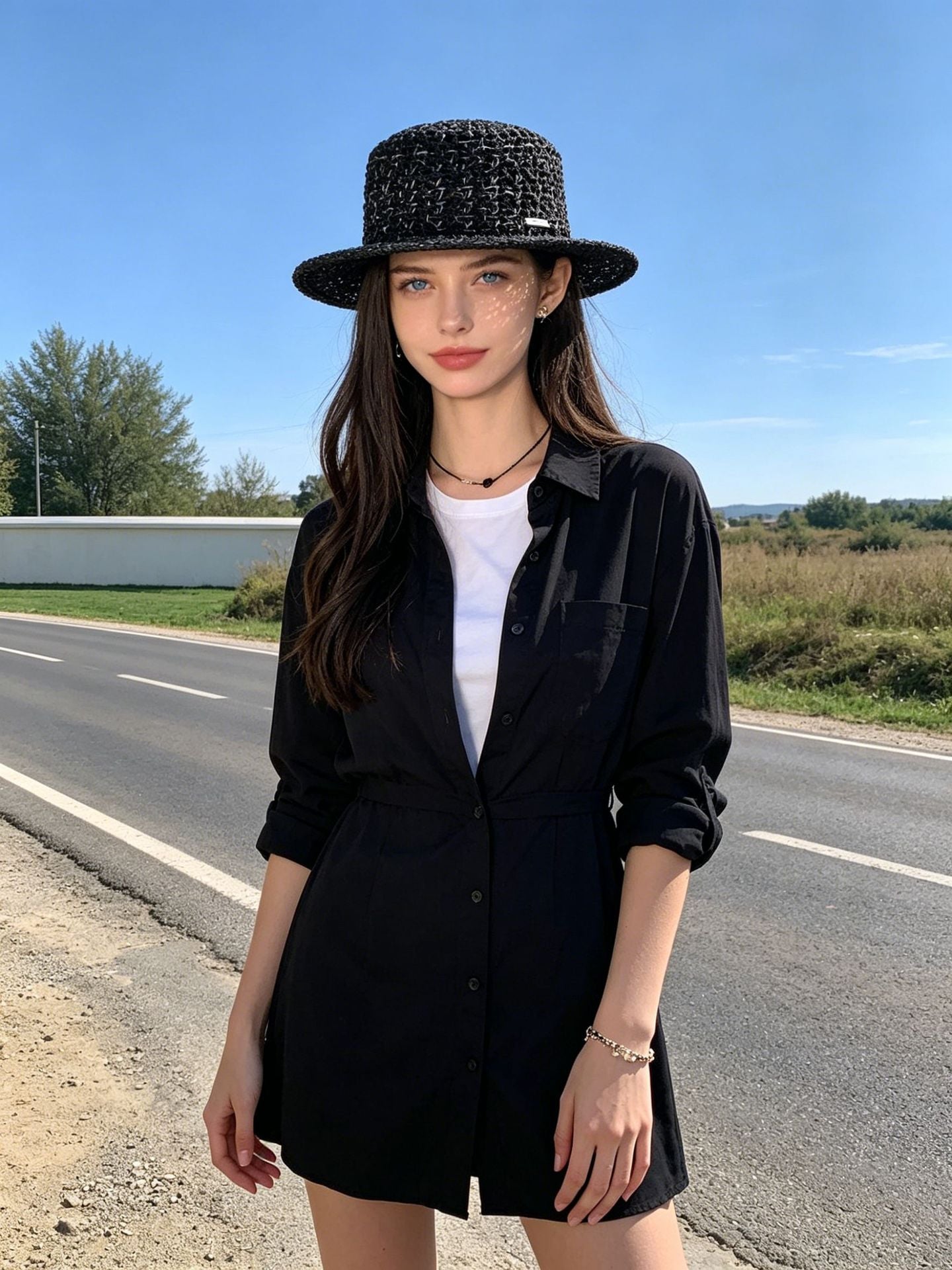 Women's Crochet Bucket Sun Hat for Summer Cooling & Beach